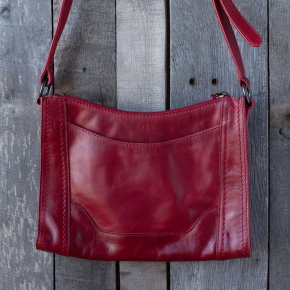 FRYE red leather crossbody - Picture 4 of 6